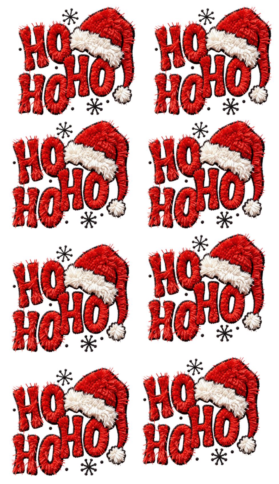 Red Ho Ho Ho Tejido de Navidad