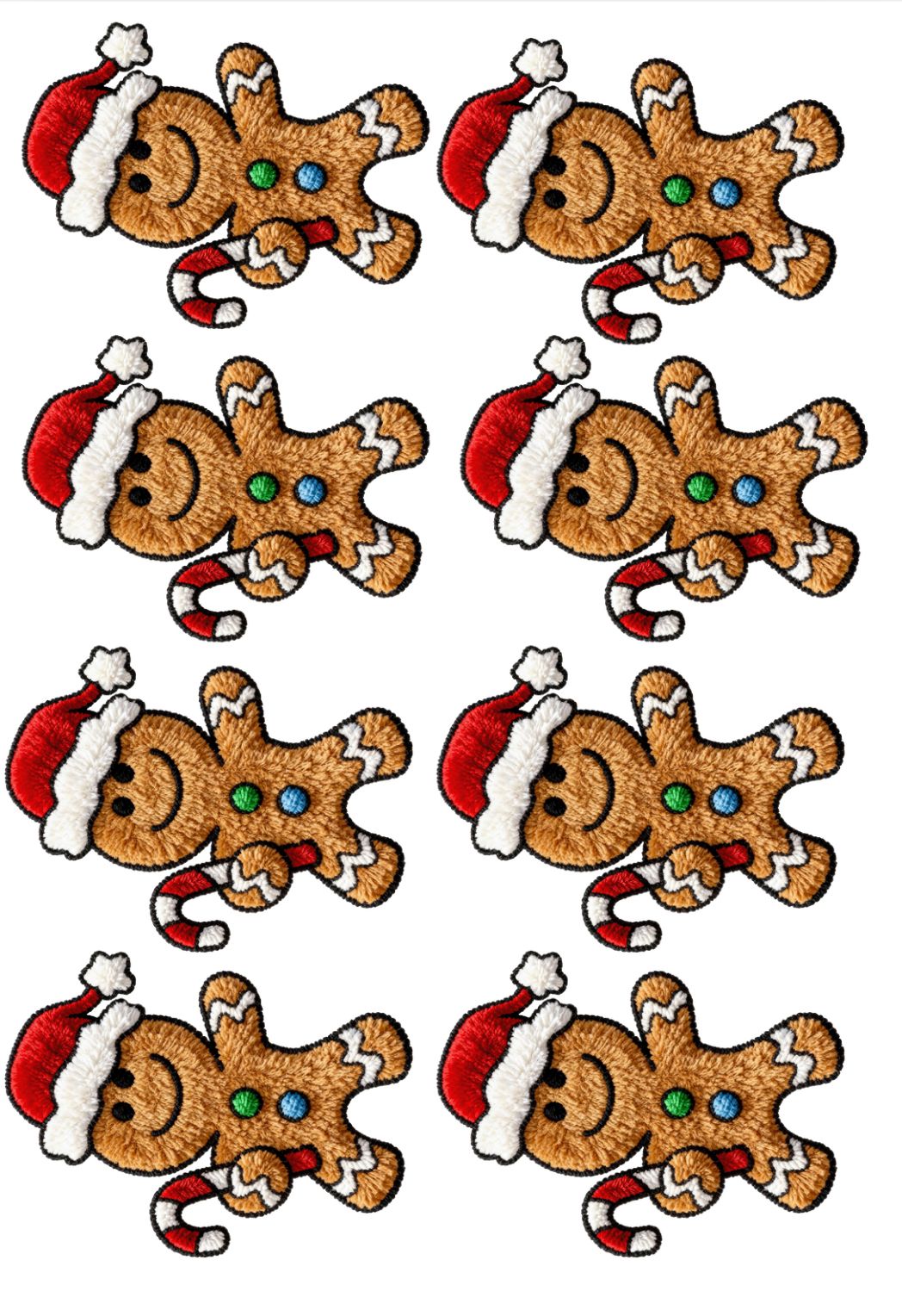 Jengibre 2 Tejido de Navidad