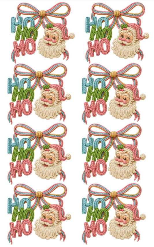 Ho Ho HO Tejido de Navidad