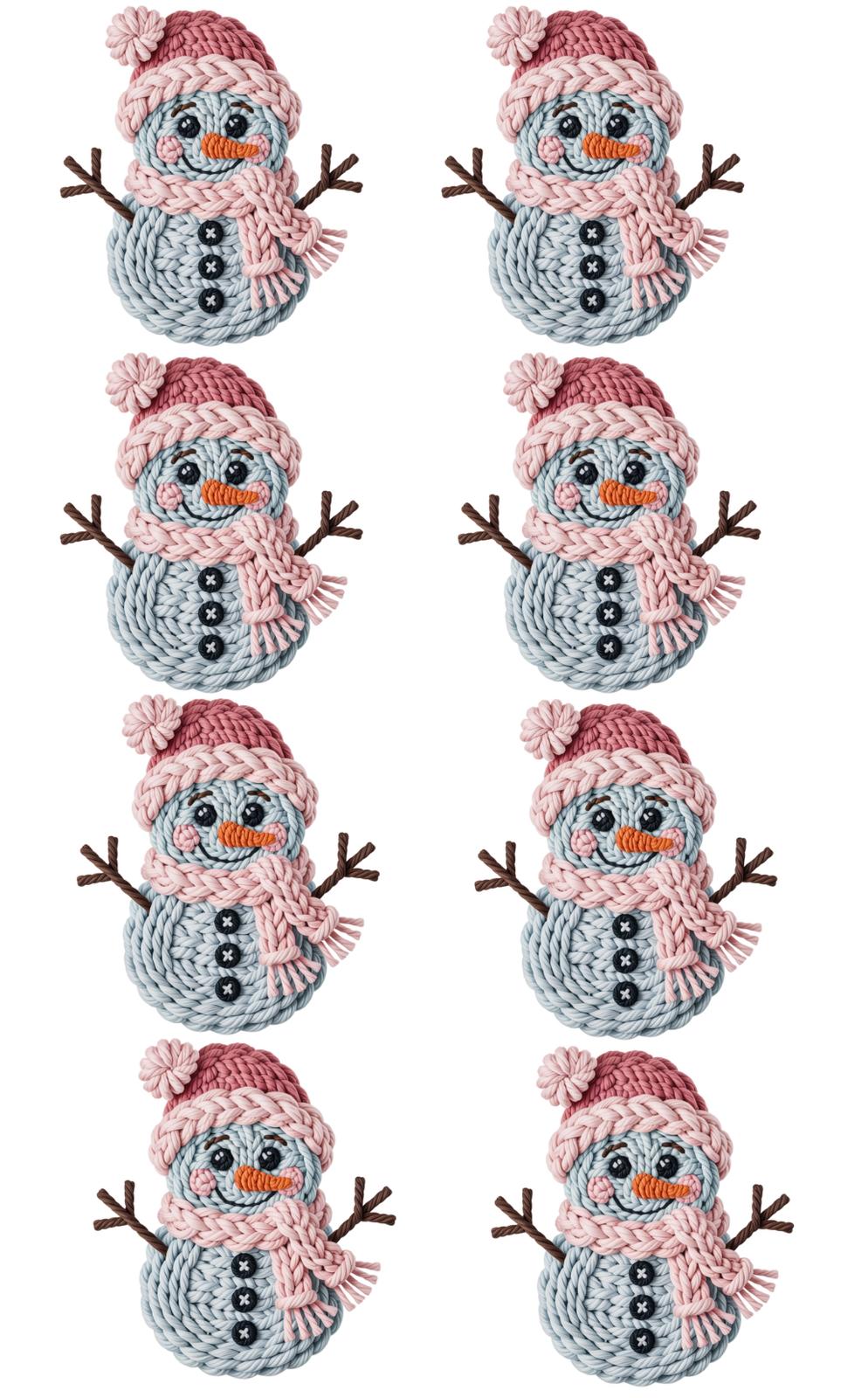 Snowman Tejido de Navidad