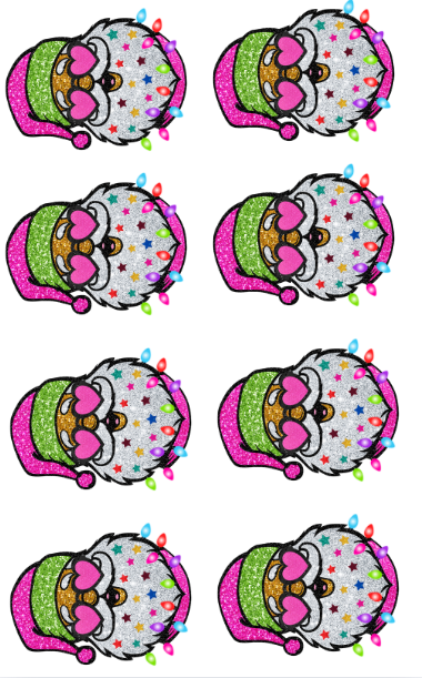 Santa Christmas Gang Sheet