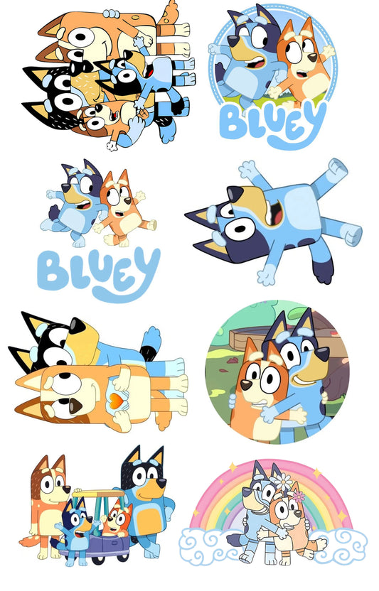 Bluey Gang Sheet