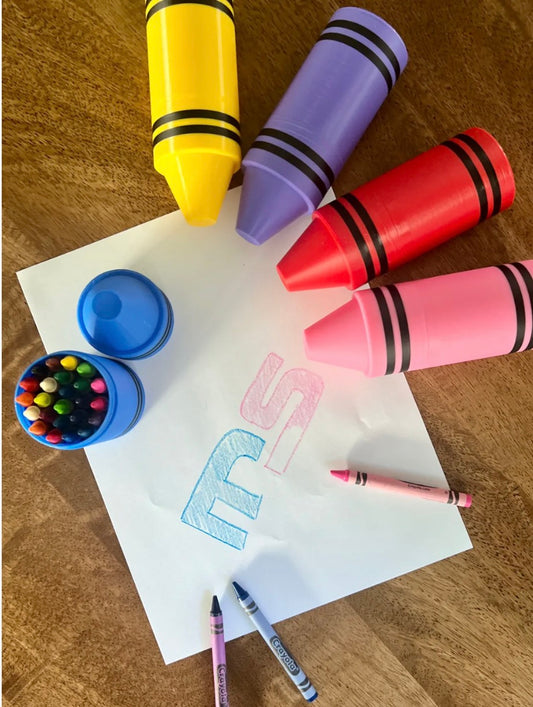 Contenedor para crayolas