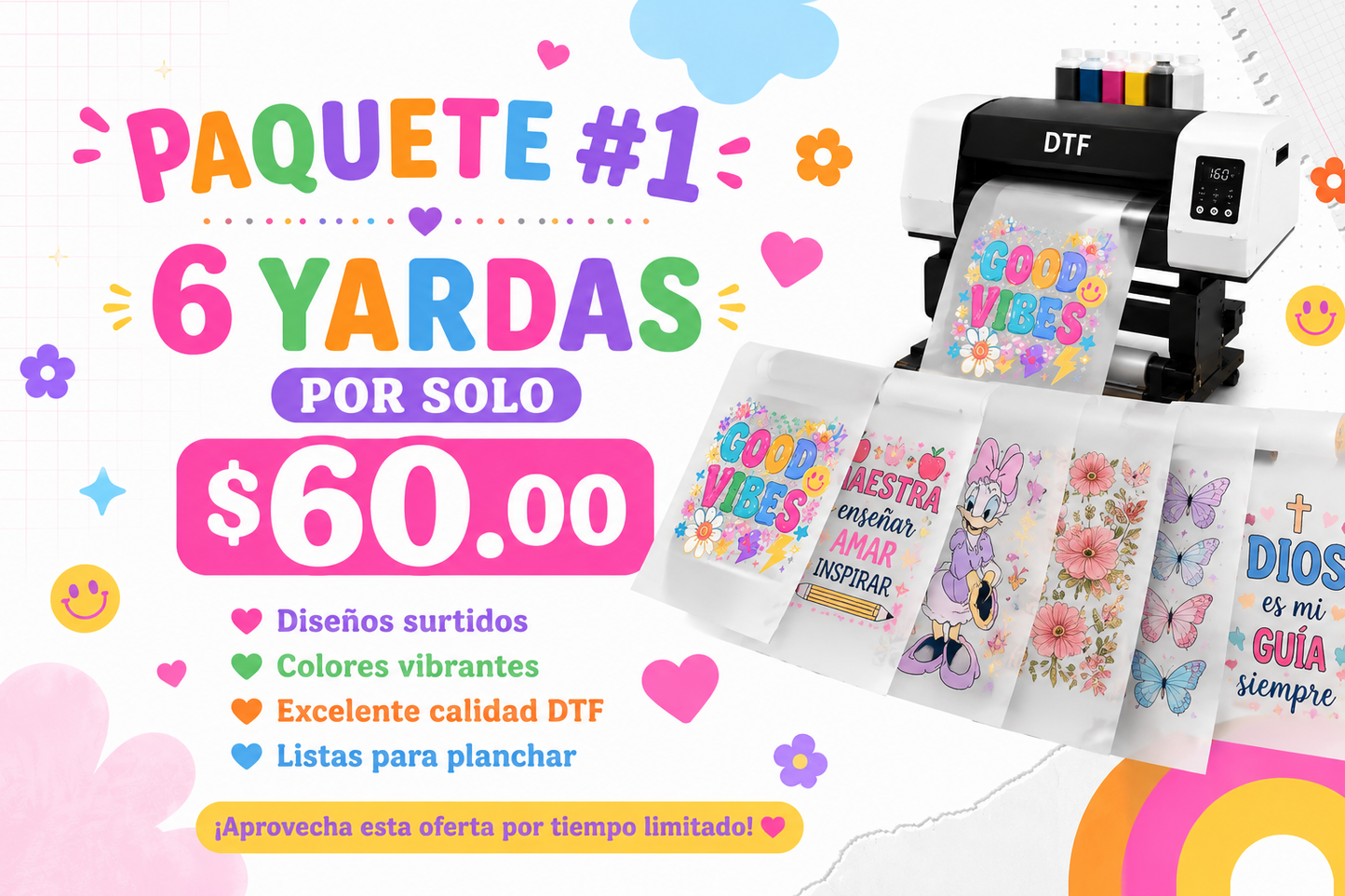 Paquete de 6 yardas